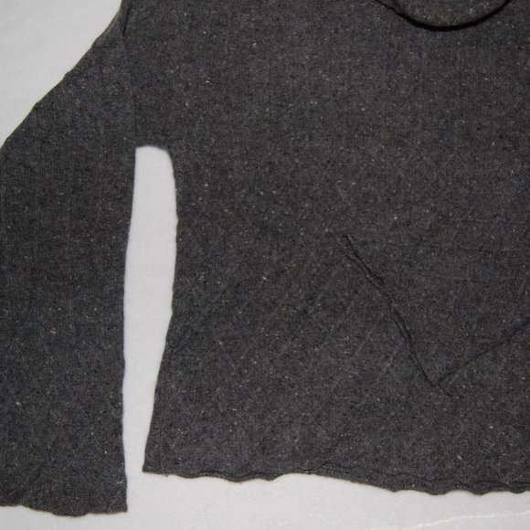 Vintage 1991, Dark Gray Heather Knit Turtleneck, 100% Lambswool - Picture 9 of 13